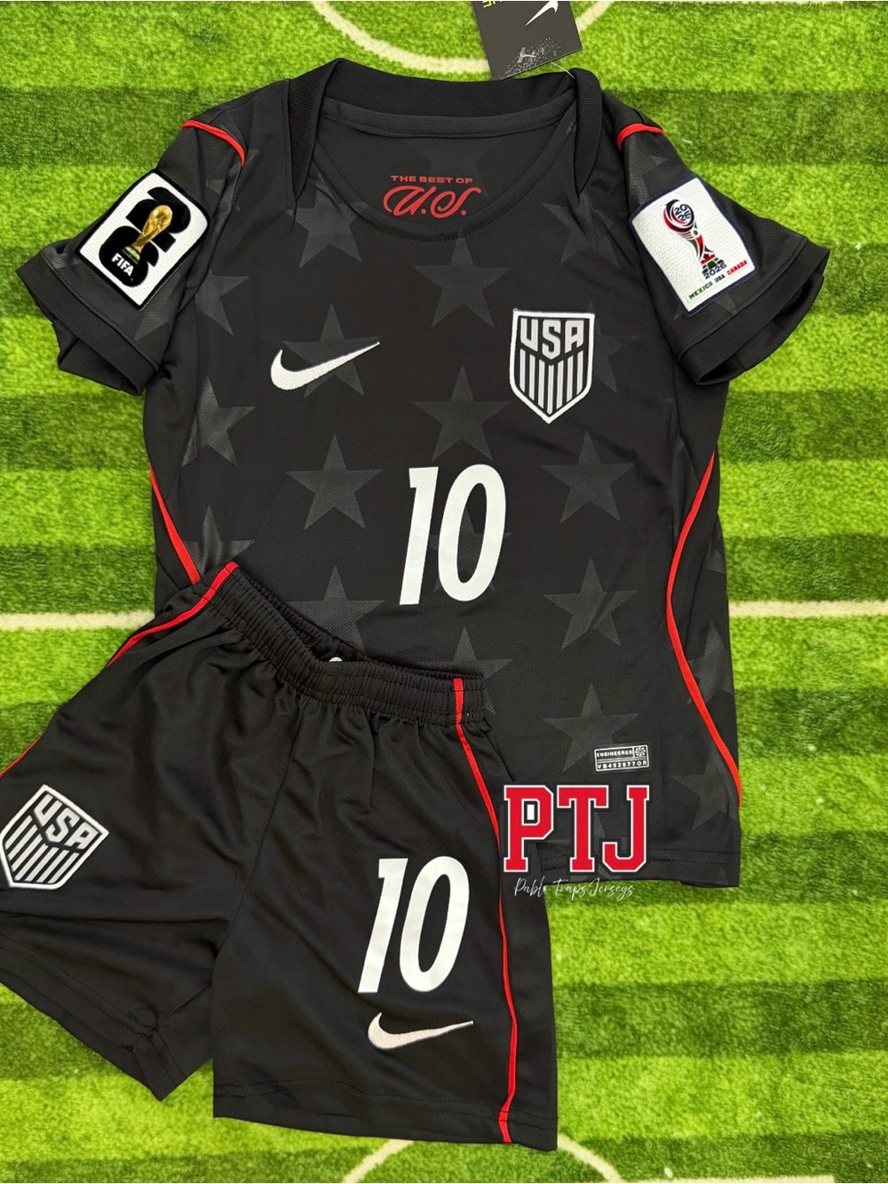 USA Away Kids Soccer Jersey Kit